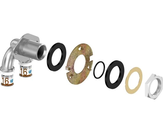 mlc водорозетка u-профиль под гипсокартон 16-rp1/2"вр-16 l=35 '5у