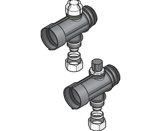 USYSTEMS сегмент промышленного коллектора Magna 1 1/2" с клапаном и адаптером для трубы 25x2,3 мм