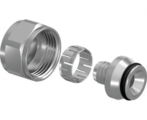 flex-x зажимной адаптер из покрытой латуни pe-x 20x2,8-3/4"вр евроконус '10ф
