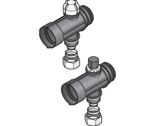 USYSTEMS сегмент промышленного коллектора Magna 1 1/2" с клапаном и адаптером для трубы 25x2,3 мм