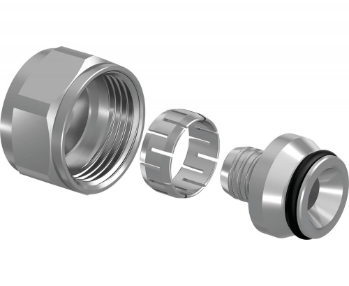 flex-x зажимной адаптер из покрытой латуни pe-x 20x1,9/2,0-3/4"вр евроконус '10ф